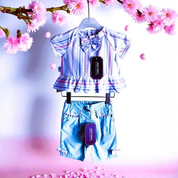 SERGENT MAJOR - NEW - 2P BÉBÉ FILLE DETAIL POMPONS, NOEUDS & BRODERIES FLEURS 3M