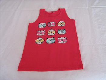 Débardeur fuchsia fille