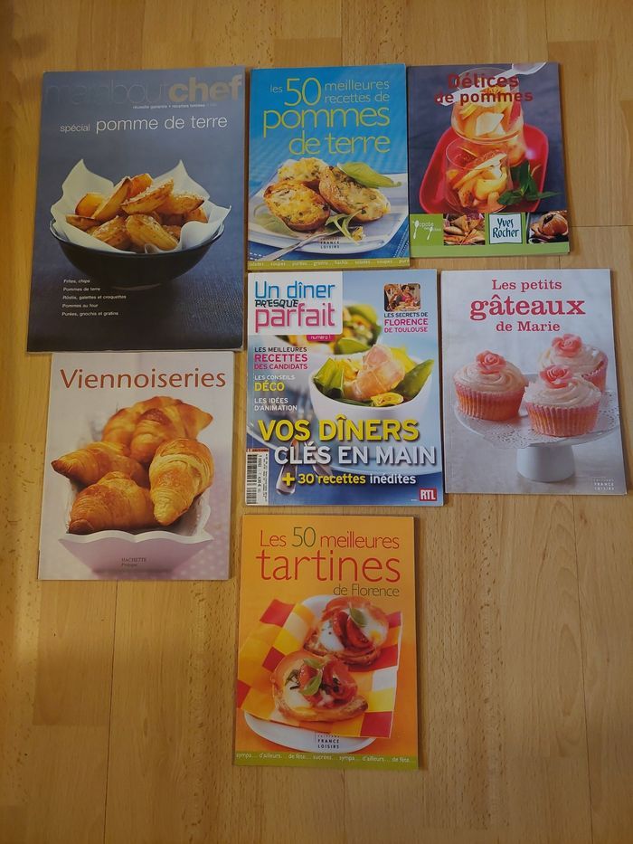 Lot livres de recettes de cuisine salées et sucrées  BE  👩‍🍳