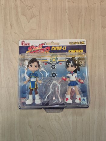 Set 2 figurines Pinky street Street Fighter : Chun-Li & Sakura