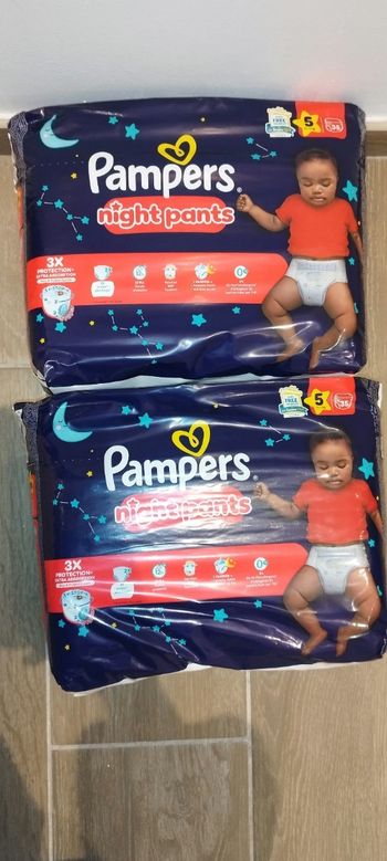 Couches Pampers nuit taille 5
