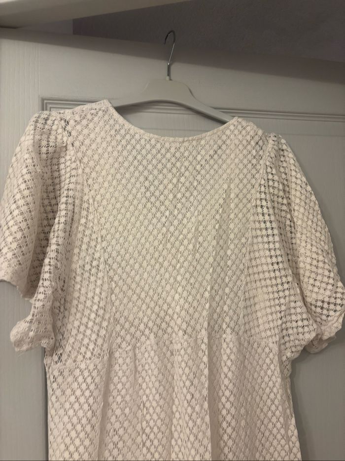 Robe en dentelle manches courtes mango S - photo numéro 7