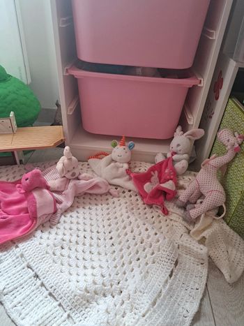 Lot doudou fille bébé