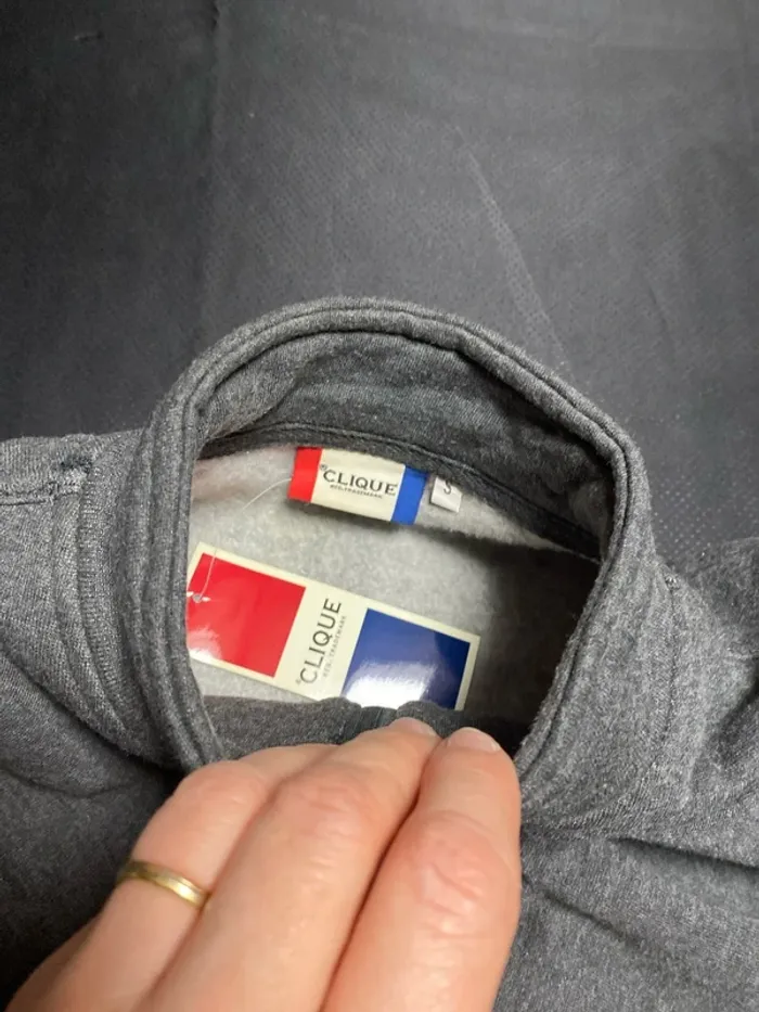 Veste sweat clique gris chine S - photo numéro 3