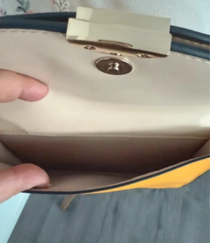 Sac à main bandoulière jaune H&M - photo numéro 9