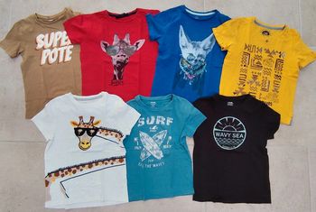 Lot de 7 tee shirt manches courtes 8 ans