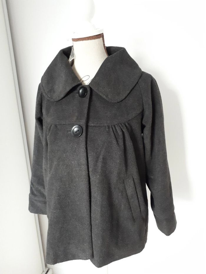 Etat neuf veste paletot gris foncé taille S (36-38) - photo numéro 10