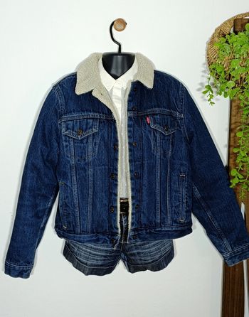 Veste en jeans sherpa levis taille L 