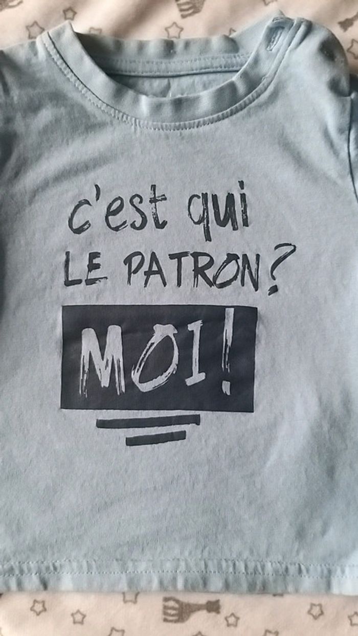 Pull neuf + tee-shirt manche longue 6 mois gémo - photo numéro 7