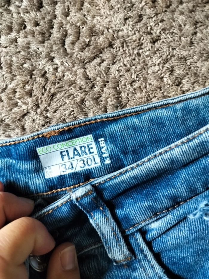 Jeans évasée kiabi - photo numéro 2