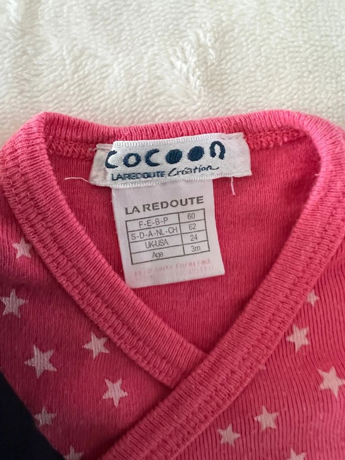 Lot de 4 bodies à manches longues Petit bateau/ Kiabi/ Cocoon - photo numéro 5