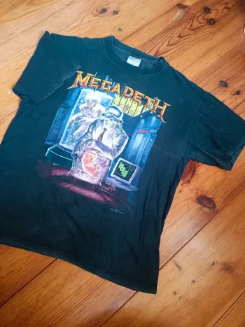 T-shirt métal megadeth rare 90's L/XL
