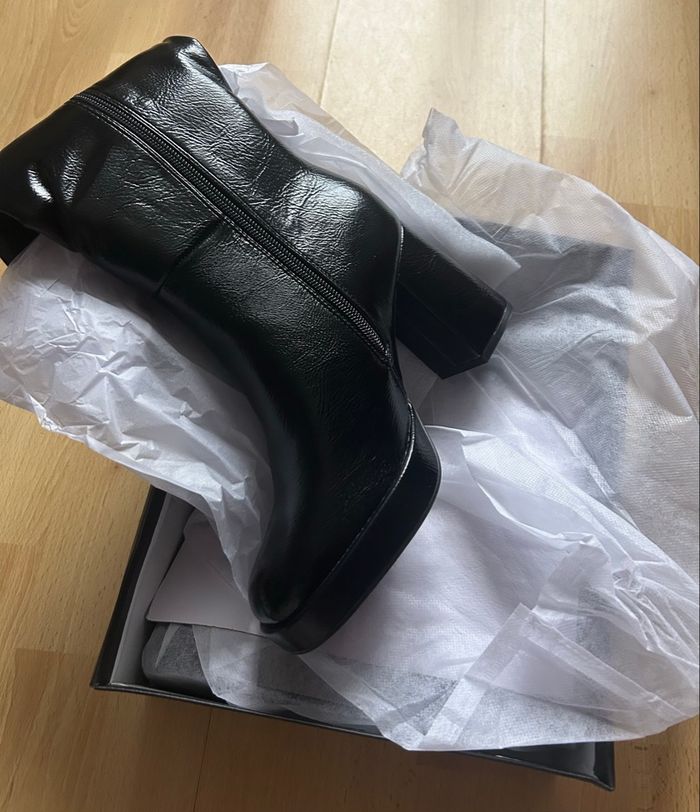 🖤 Bottes à talons noires femme – Taille 36 – NEUVES avec boîte ! - photo numéro 7