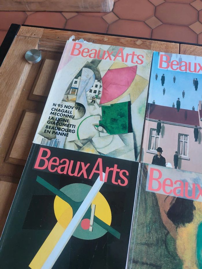 Lot de 4 magazines Beaux-Arts anciens Années 1991-1992 Collection vintage art et culture - photo numéro 2