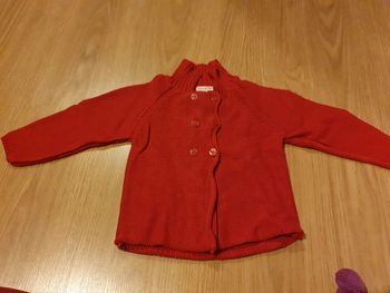 pull grain de ble 18 mois rouge