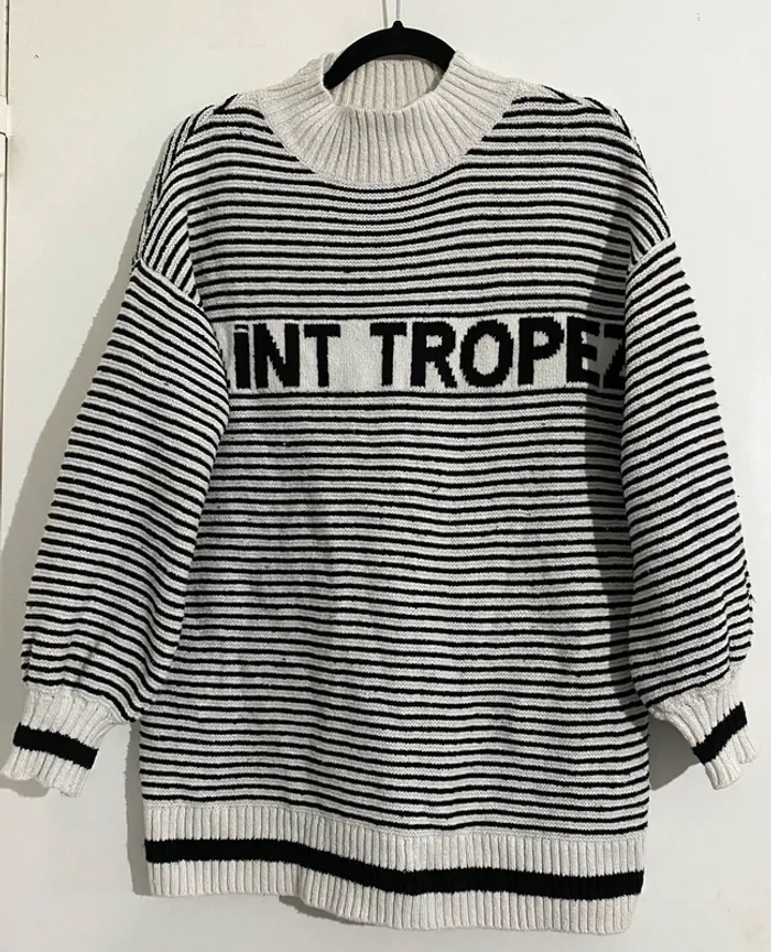 Pull Long Rayé Mango - photo numéro 2