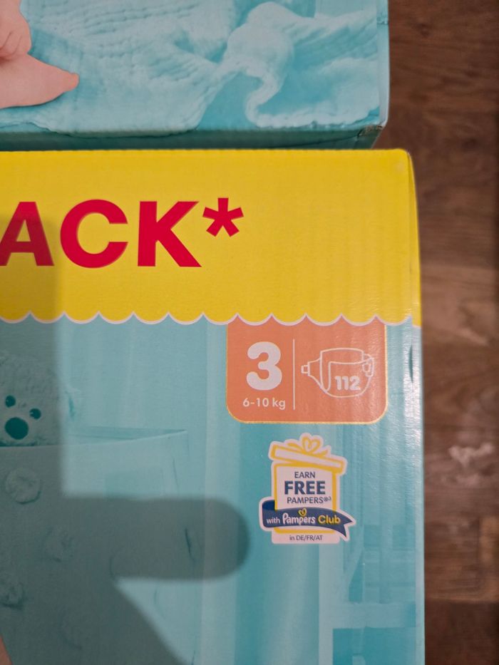 🍼 Pampers Premium Protection  2 x 112 couches – Taille 3 (6 –10 kg) - photo numéro 2