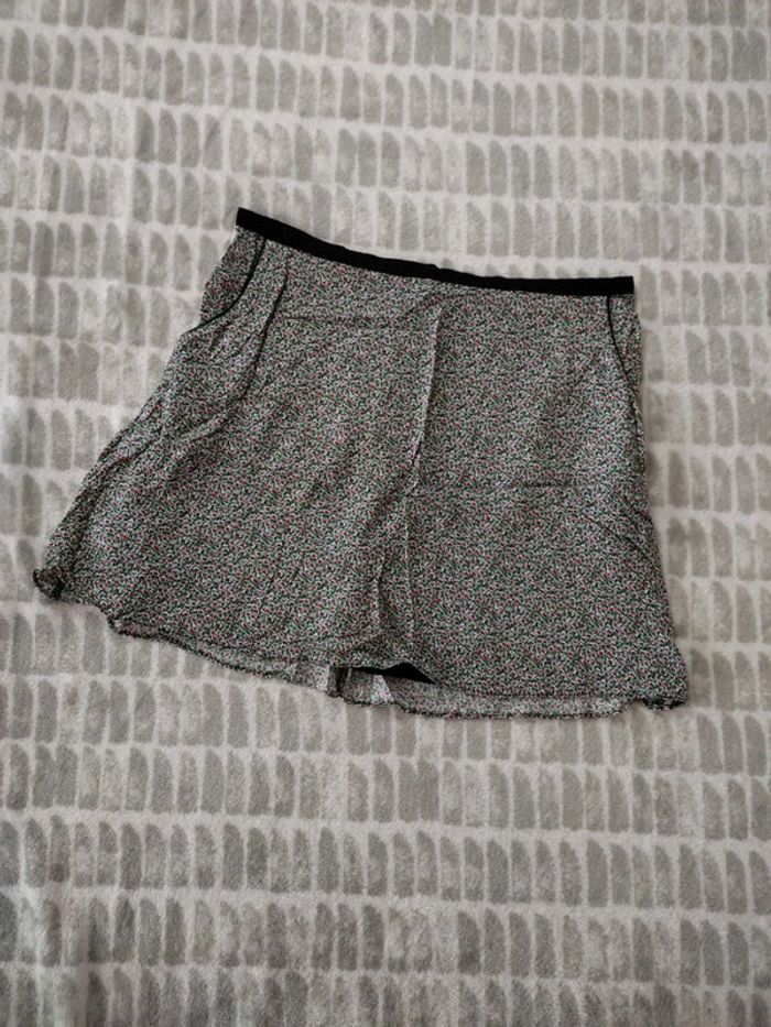 Jupe courte mini-jupe fleur style rétro vintage naf naf taille 34 - photo numéro 1