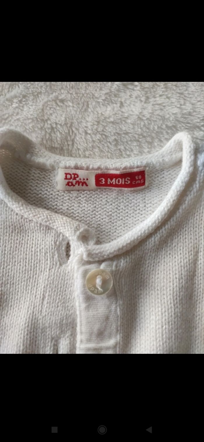 Gilet blanc en " laine" - photo numéro 3