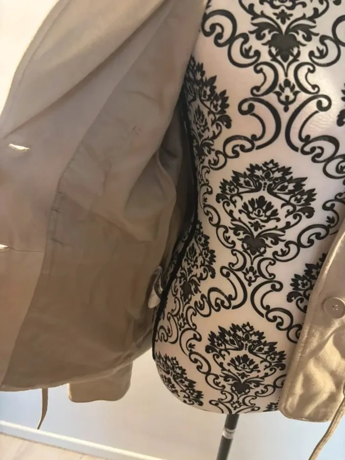 Blazer femme en suédine beige Mango 38 - photo numéro 6