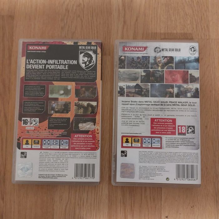 Lot de jeux Metal Gear Solid PSP PS2 PS3 - photo numéro 8