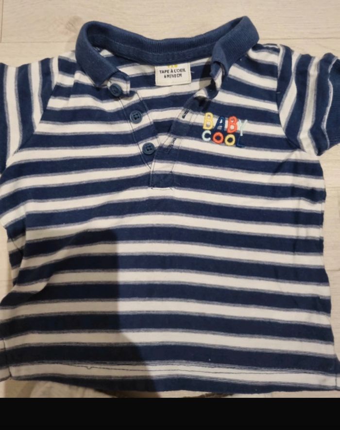 Ensemble short + polo 6 mois, tape à l'œil - photo numéro 2