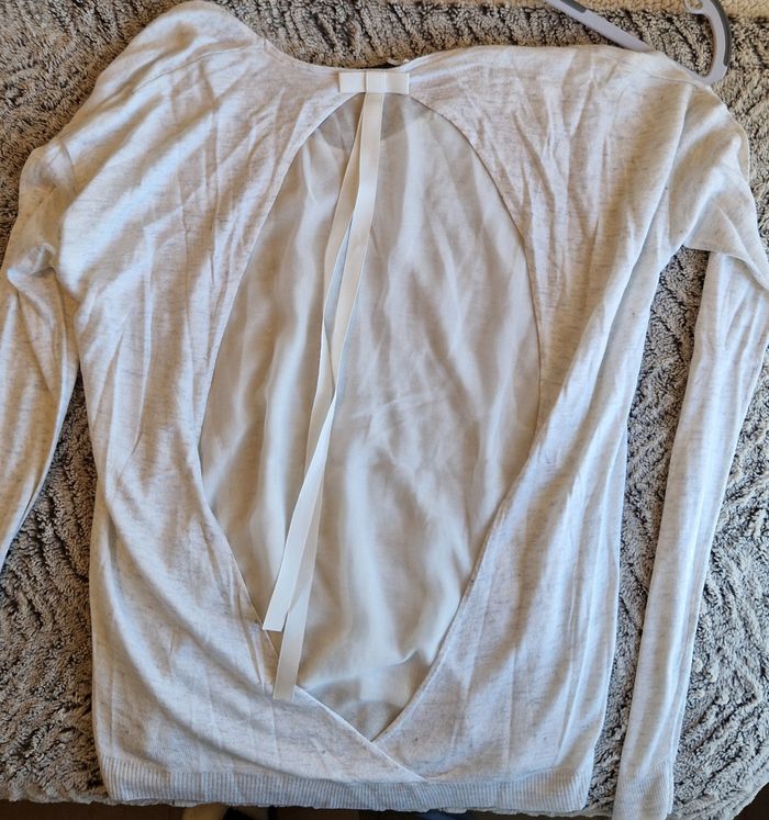 Pull gris chiné Sinéquanone - photo numéro 2