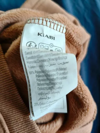 Pull chaud mixte Kiabi brun clair 62 cm