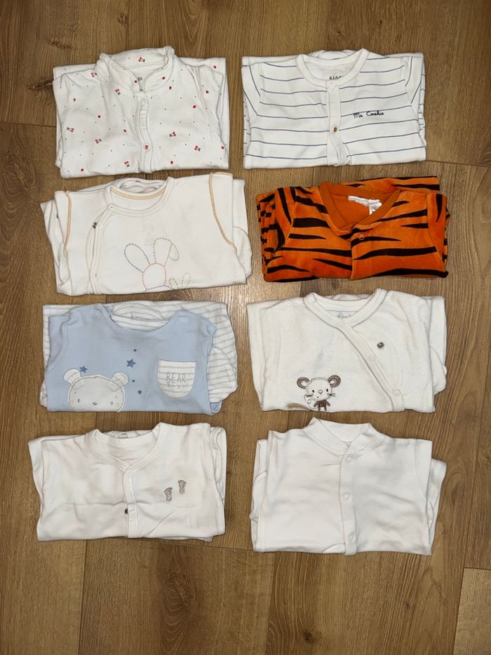 Lot 9 pijamas bebé - photo numéro 1