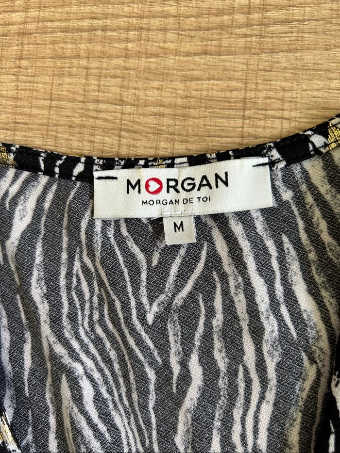Blouse imprimée à manches courtes Morgan taille M jamais portée - photo numéro 9
