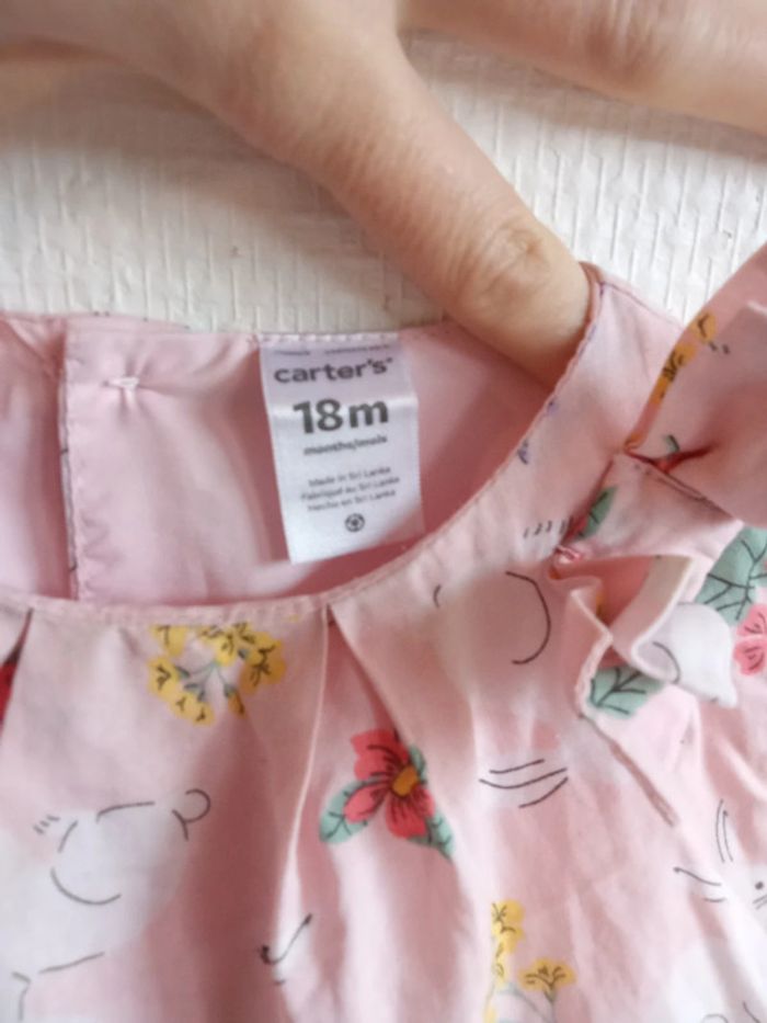 Superbe robe avec lapins et fleurs - photo numéro 4