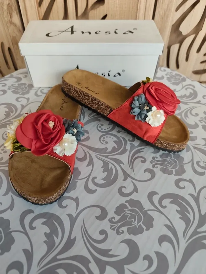 Mules fleurs P 39 Anesia
