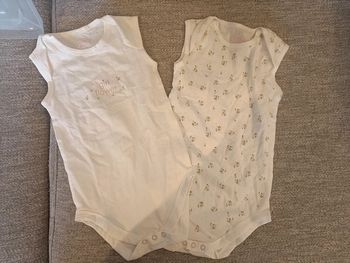 Lot de 2 bodies baby club