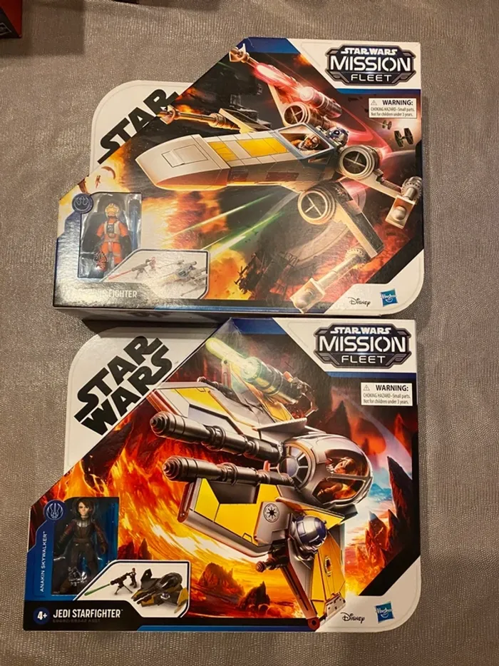 Lot Star Wars Mission Fleet - Luke & Xwing + Anakin & jedi starfighter - Hasbro 2020 - photo numéro 2