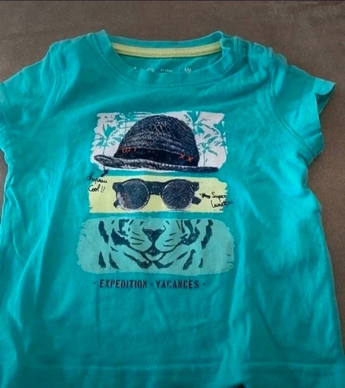 Lot de 7 tee shirt 6 mois - photo numéro 2