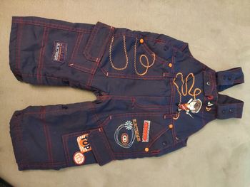 Salopette bleu doublé 12 mois