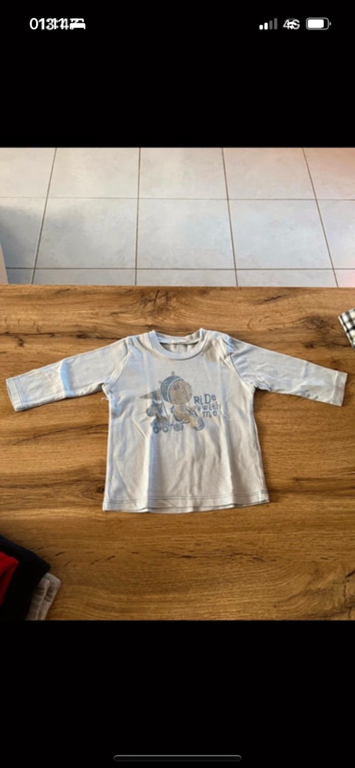 Lots de tee-shirts bébé 3 mois - photo numéro 3