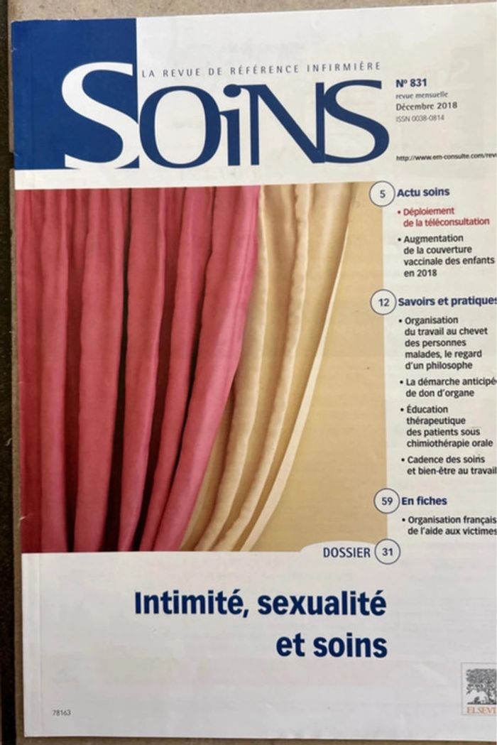 Lot de 5 revues Soins Thèmes soins et santé 📒 - photo numéro 6