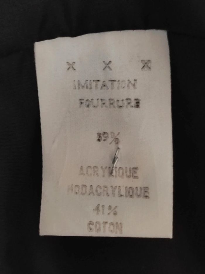 Manteau long noir fausse fourrure vintage 🇫🇷 42/XL à 44/XXL - photo numéro 11