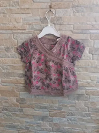 Blouse gris fuchsia Wapi 18M