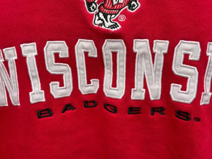 Campus Heritage Red Sweater NCAA Wisconsin Badgers Mens M - photo numéro 5