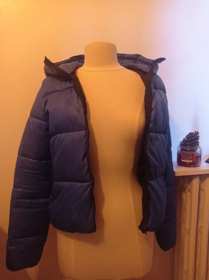 Doudoune bleu bershka - photo numéro 2