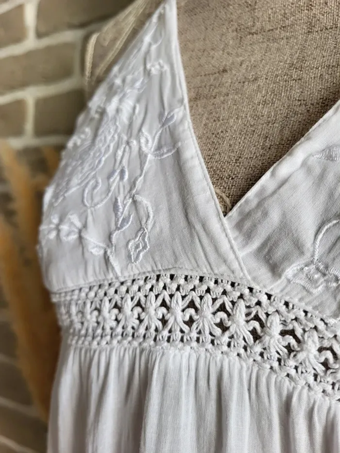 Top dos nu bohème en coton brodé Pimkie - photo numéro 8