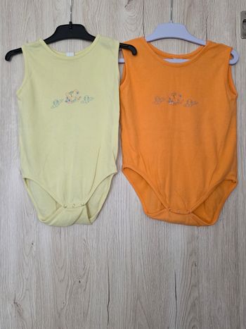 LOTS DE 2 BODIES BÉBÉ GARÇON 👦 TAILLE 2ANS