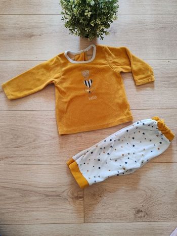 Pyjama velours 2 pièces Orchestra 12 mois 🌸