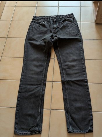 Jeans regular homme taille 26/34 Kiabi noir délavé 