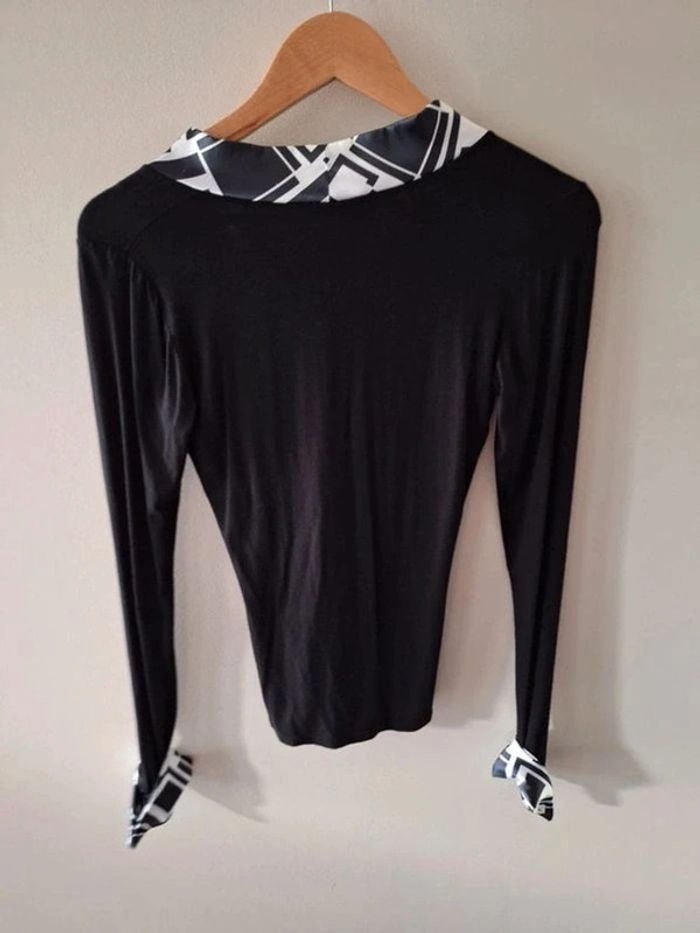 Tee shirt noir cravate Morgan Taille S - photo numéro 7