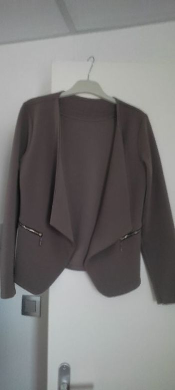 Veste blazer ouverte kaki