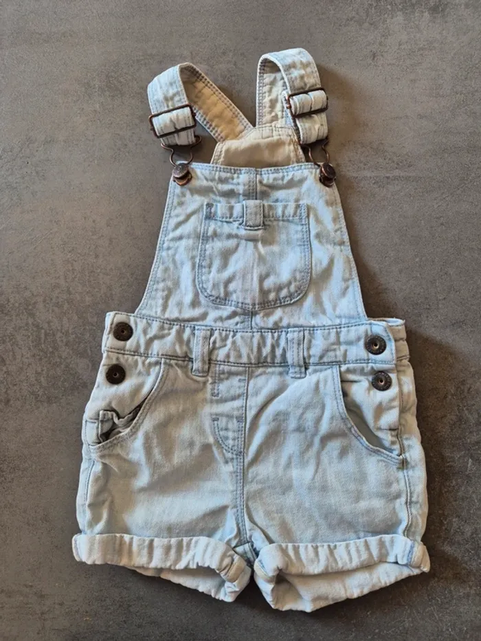 Salopette-short Fille 24 mois