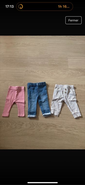 Lot de pantalon